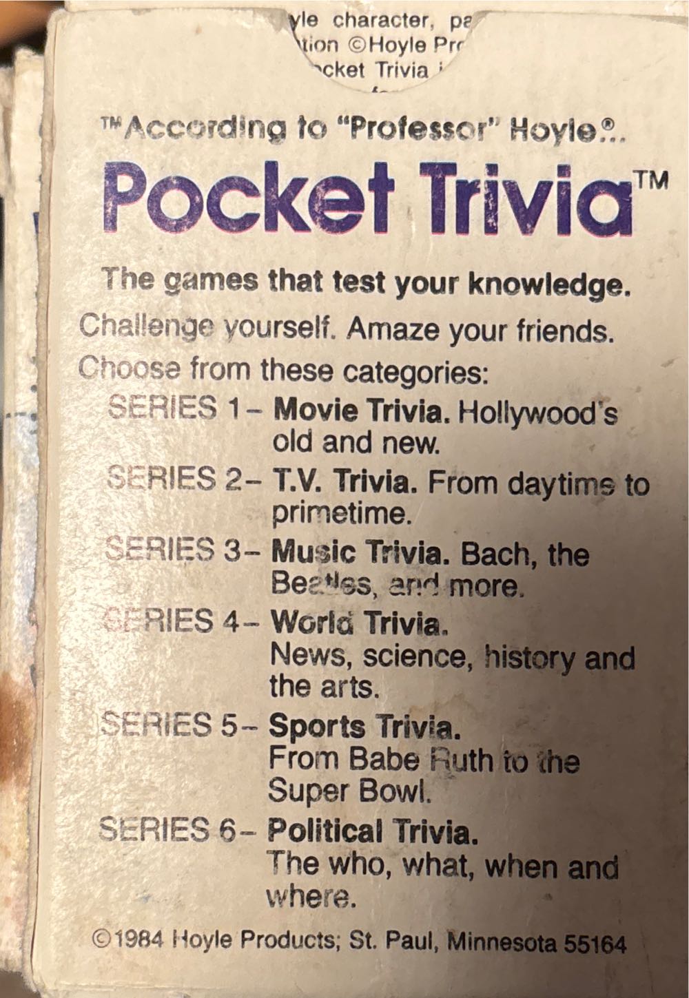 Movie Trivia Game  board game collectible - Main Image 2