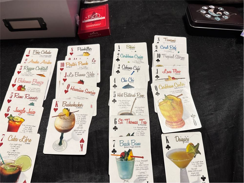 Tropical Drinks Recipe Playing Cards  board game collectible [Barcode 739138080027] - Main Image 3