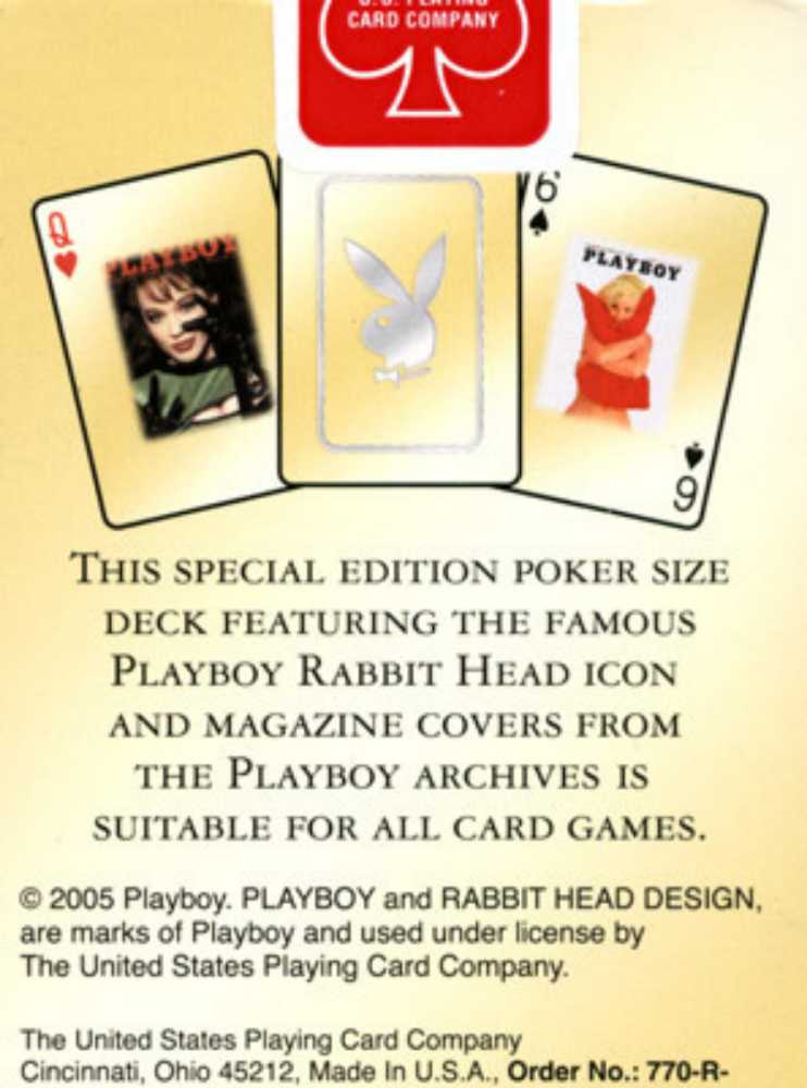 Bicycle Playboy Special Edition Playing Cards  board game collectible [Barcode 073854007709] - Main Image 2