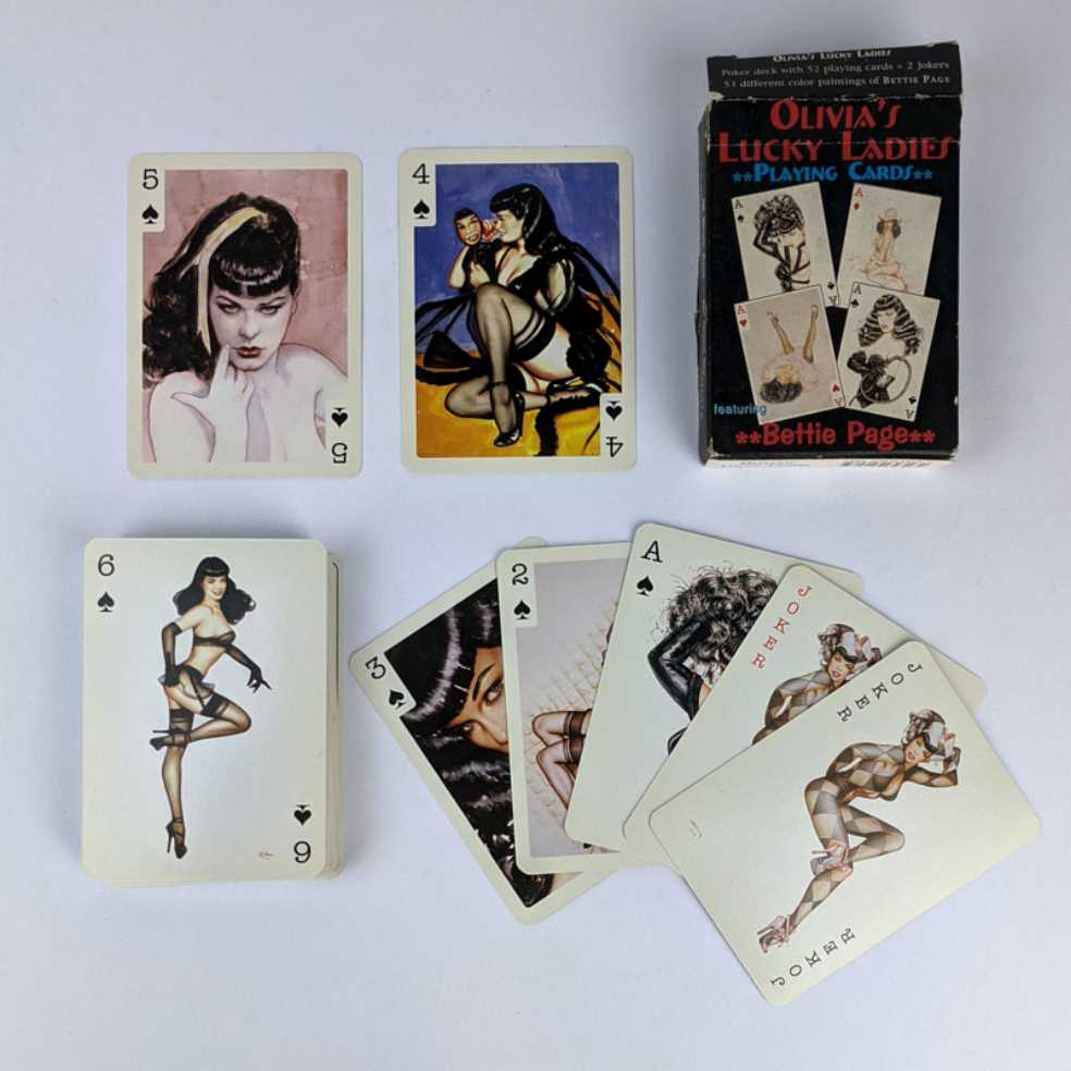Olivia’s Lucky Ladies Page Playing Cards Bettie  board game collectible [Barcode 9780929643182] - Main Image 3