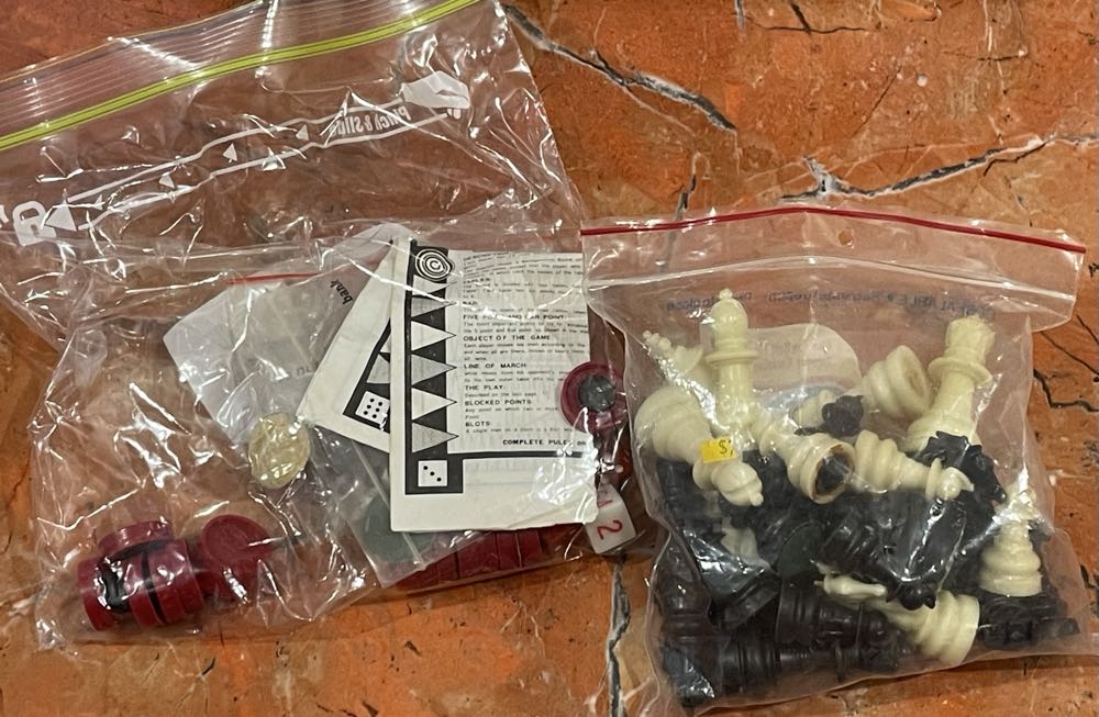 Travel Chess, Checkers & Backgammon Set  board game collectible - Main Image 4