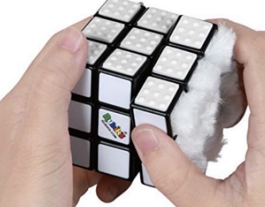 All White Textured Rubix Cube  board game collectible - Main Image 2