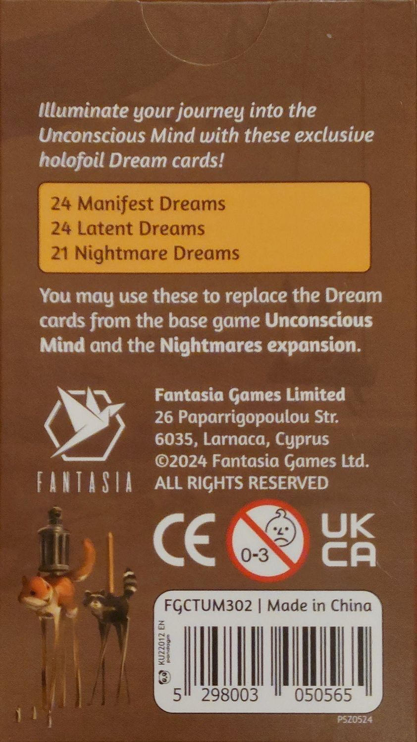 Unconscious Mind: Holofoil Dream Cards  board game collectible - Main Image 2