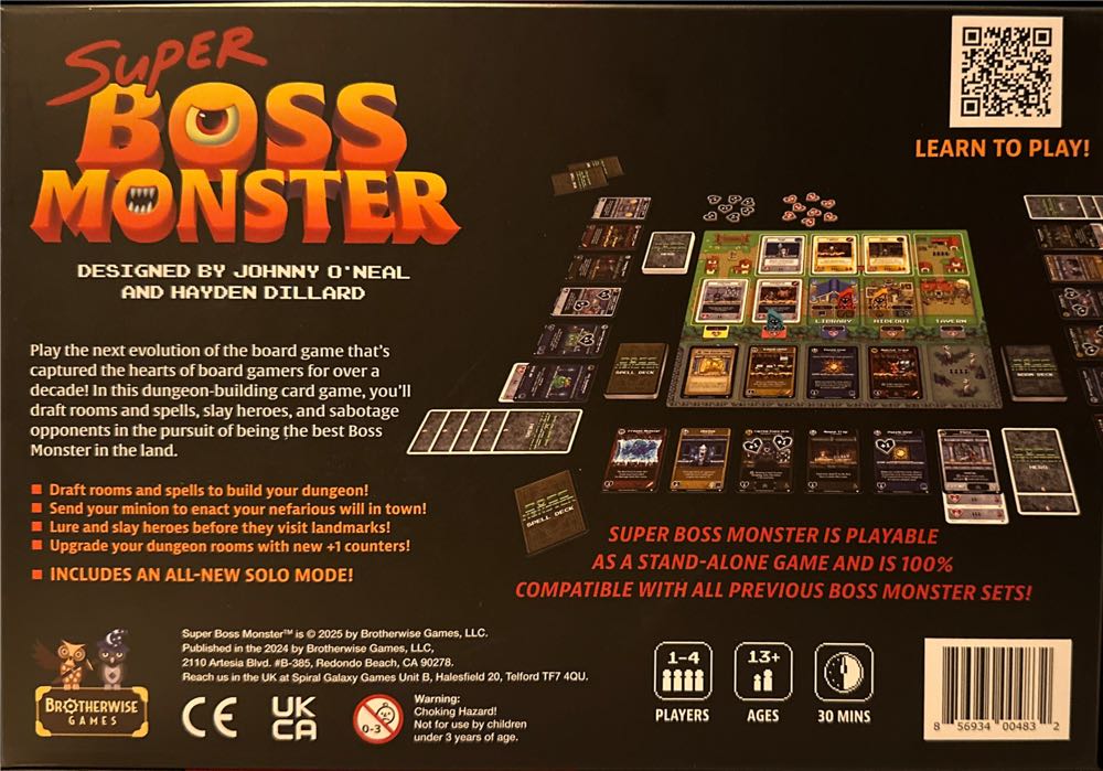 Boss Monster: Super Boss Monster  (1-4) board game collectible [Barcode 856934004832] - Main Image 2