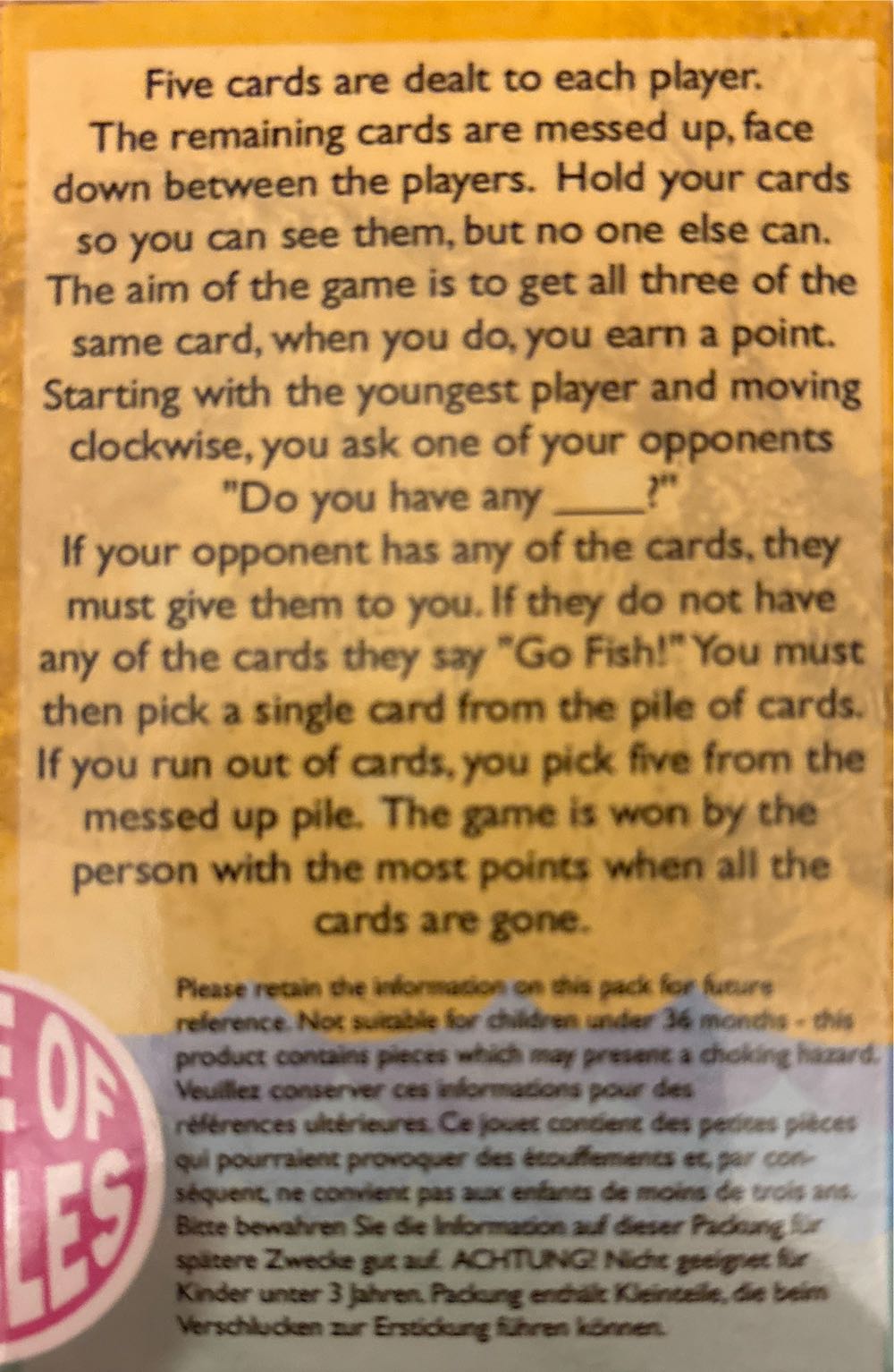go fish!  (2+) board game collectible [Barcode 5014631014492] - Main Image 2