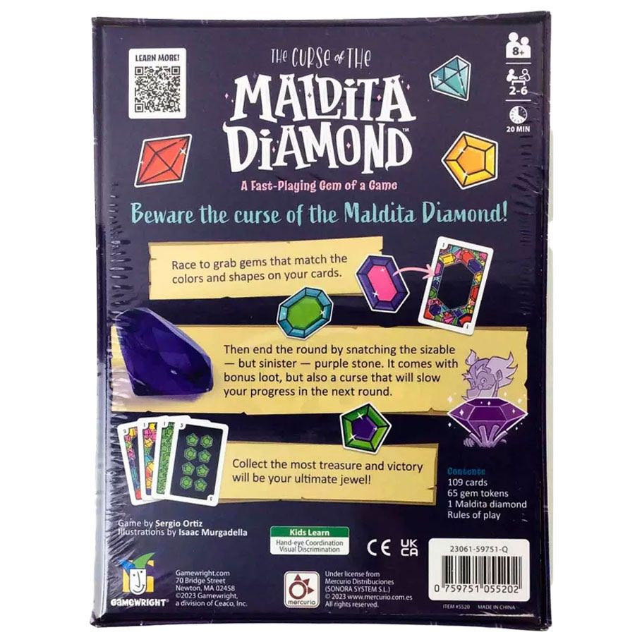 The Curse Of The Maldita Diamond  (2-6) board game collectible [Barcode 759751055202] - Main Image 4