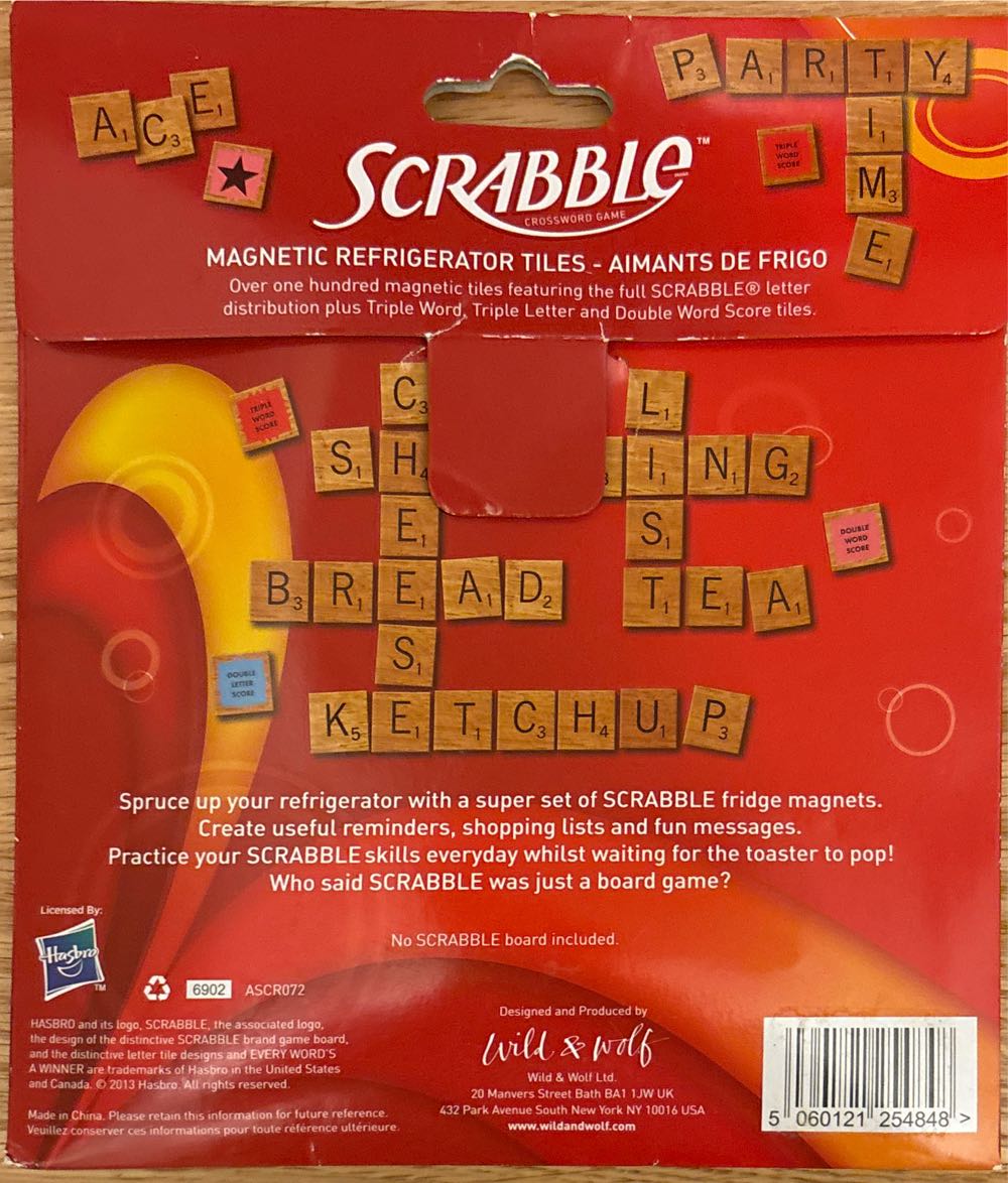 Scrabble Magnetic Refrigerator Tiles Sealed  board game collectible [Barcode 5060121254848] - Main Image 2