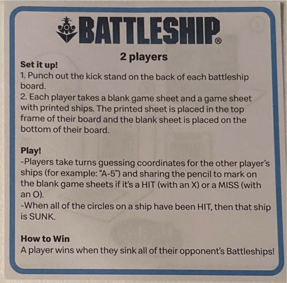 Battleship - Happy Meal Classic  (2) board game collectible - Main Image 2