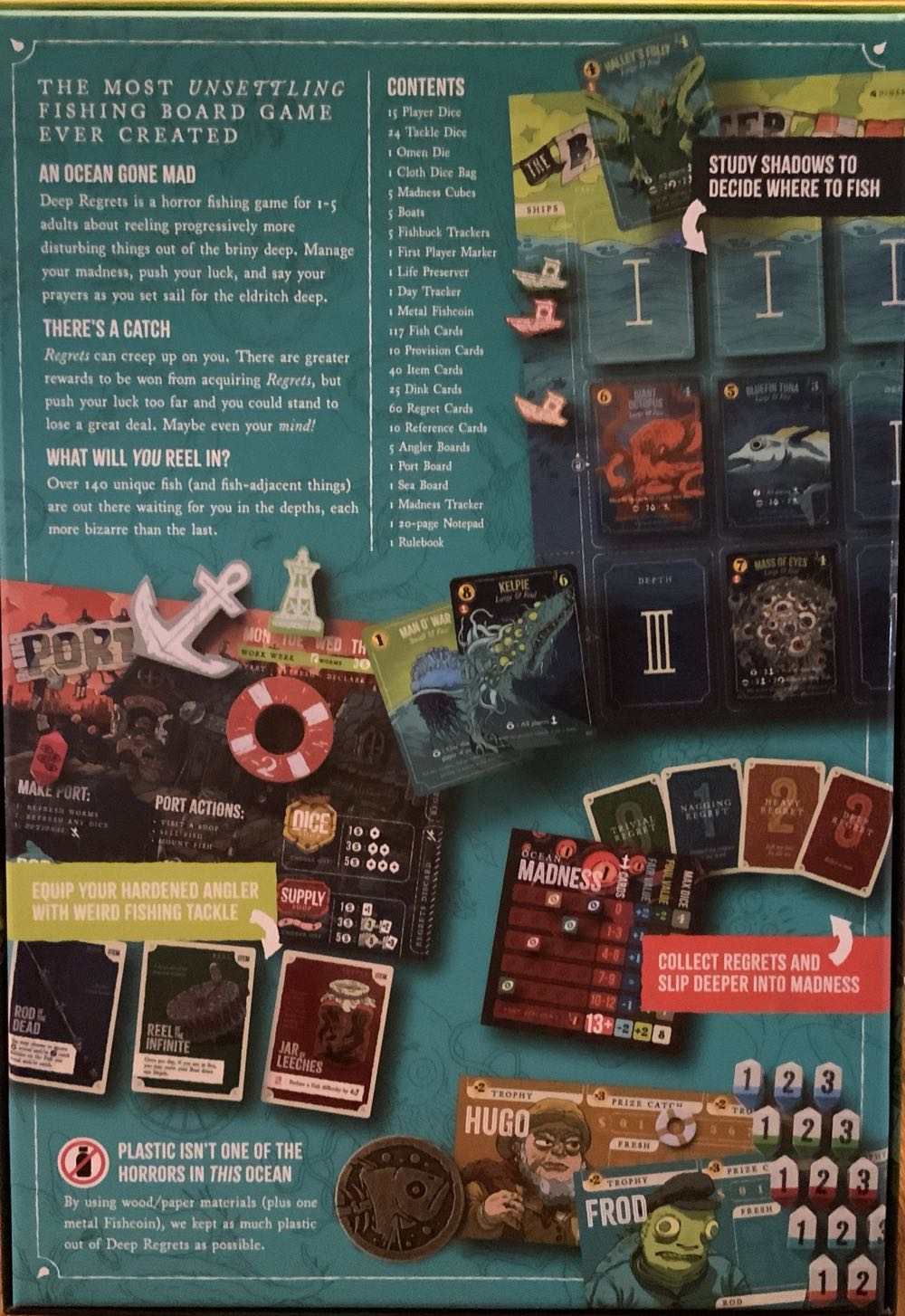 Deep Regrets - An Unfortunate Fishing Game  (1 - 5) board game collectible [Barcode 5070002482420] - Main Image 2