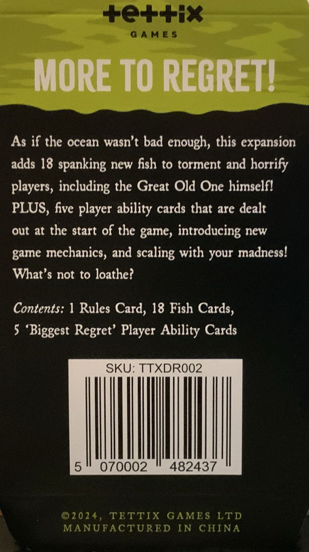 Deep Regrets - An Unfortunate Fishing Game  (1 - 5) board game collectible [Barcode 5070002482420] - Main Image 4