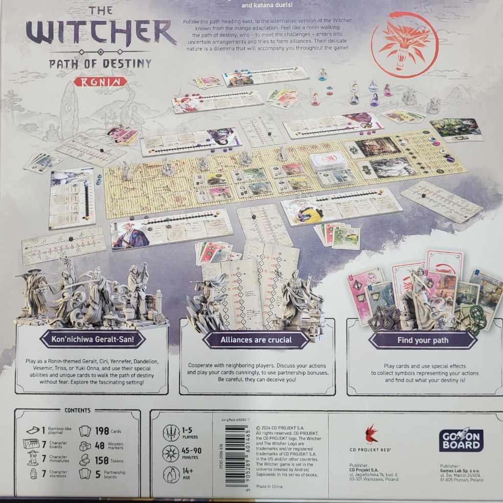 The Witcher Path Of Destiny: Ronin  (1-5) board game collectible [Barcode 5905289601465] - Main Image 2