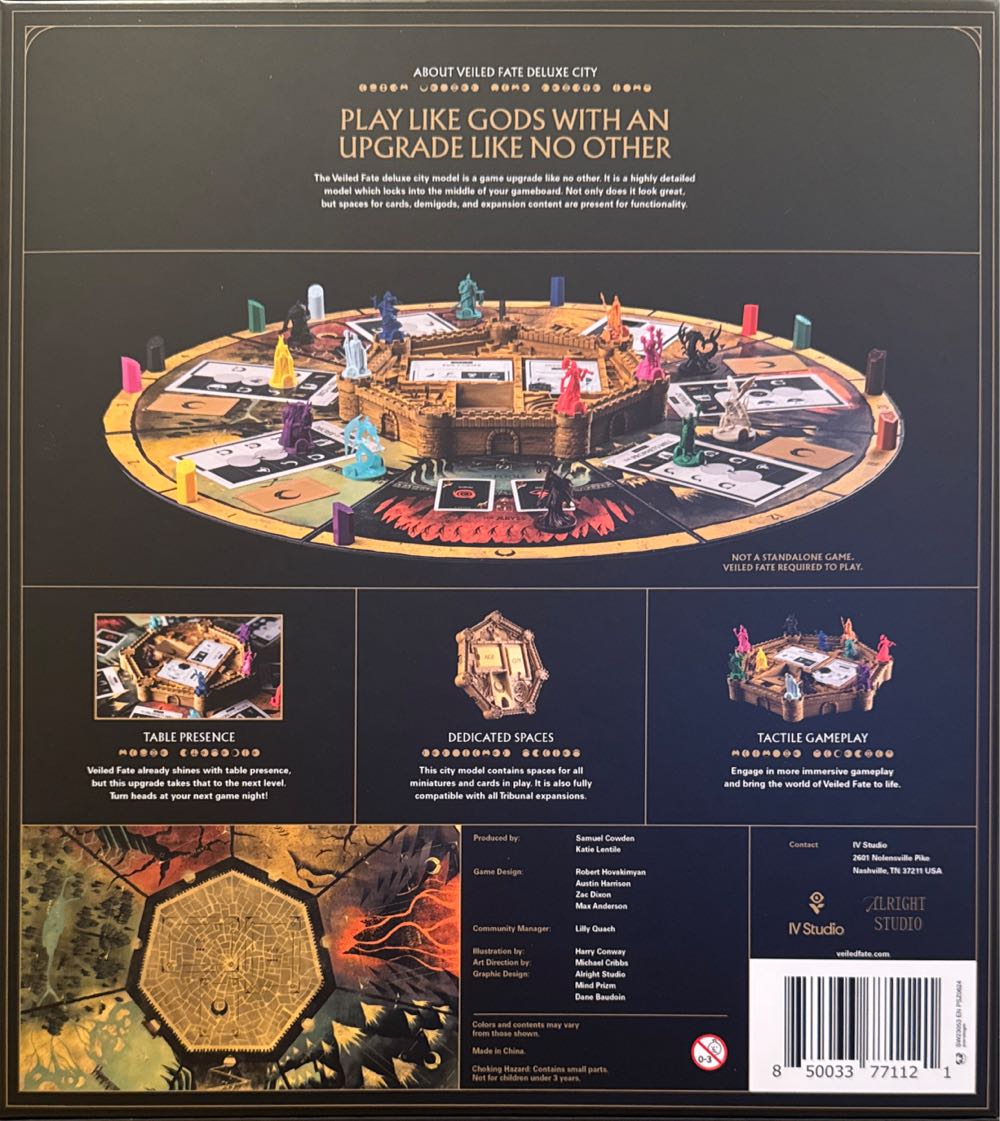 Veiled Fate: Deluxe City  board game collectible [Barcode 850033771121] - Main Image 2