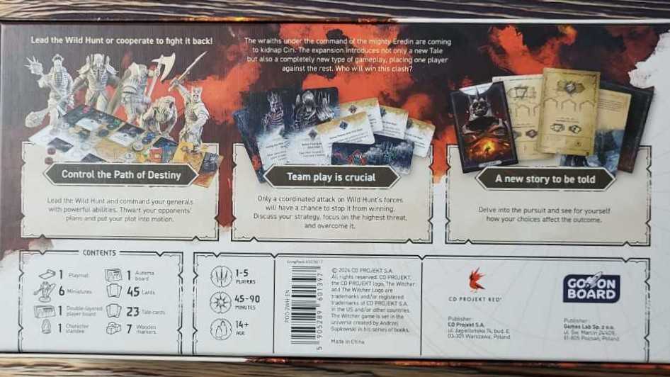 The Witcher Path Of Destiny: Wild Hunt  board game collectible [Barcode 5905289601748] - Main Image 2
