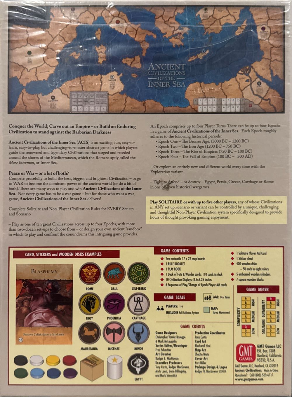 Ancient Civilizations Of The Inner Sea  (1-6) board game collectible [Barcode 817054011773] - Main Image 2
