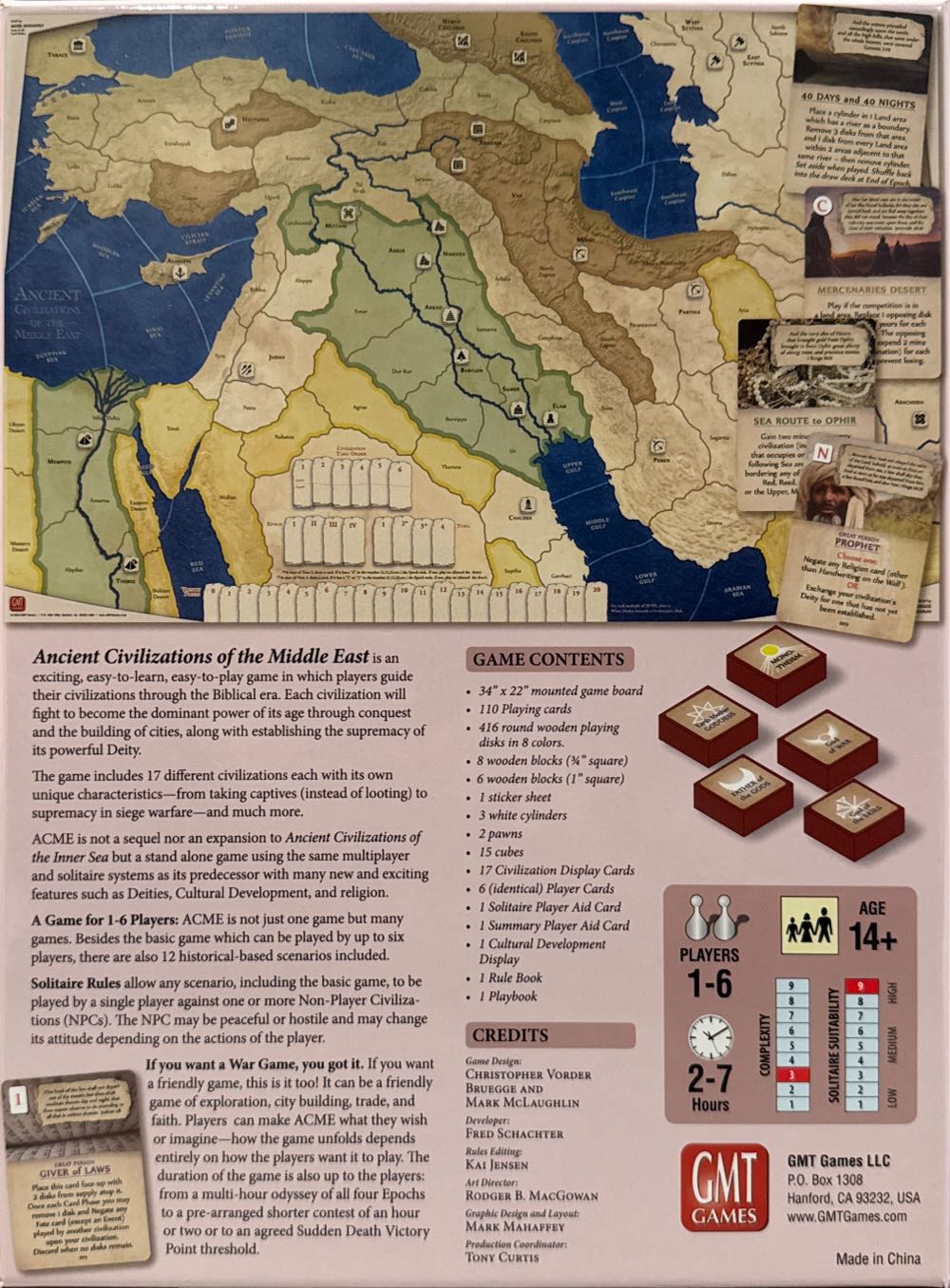 Ancient Civilizations Of The Middle East  (1-6) board game collectible [Barcode 817054012480] - Main Image 2