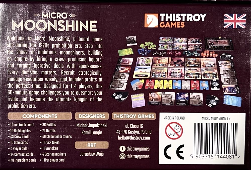 Micro Moonshine  (1 2 3 4) board game collectible [Barcode 5903715144081] - Main Image 2