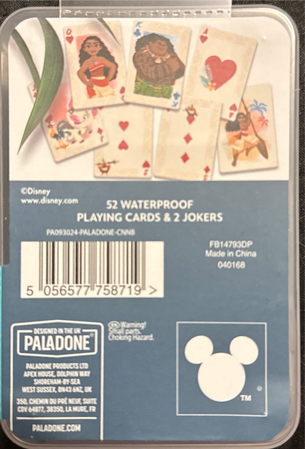 Moana Waterproof Playing Cards  board game collectible - Main Image 2