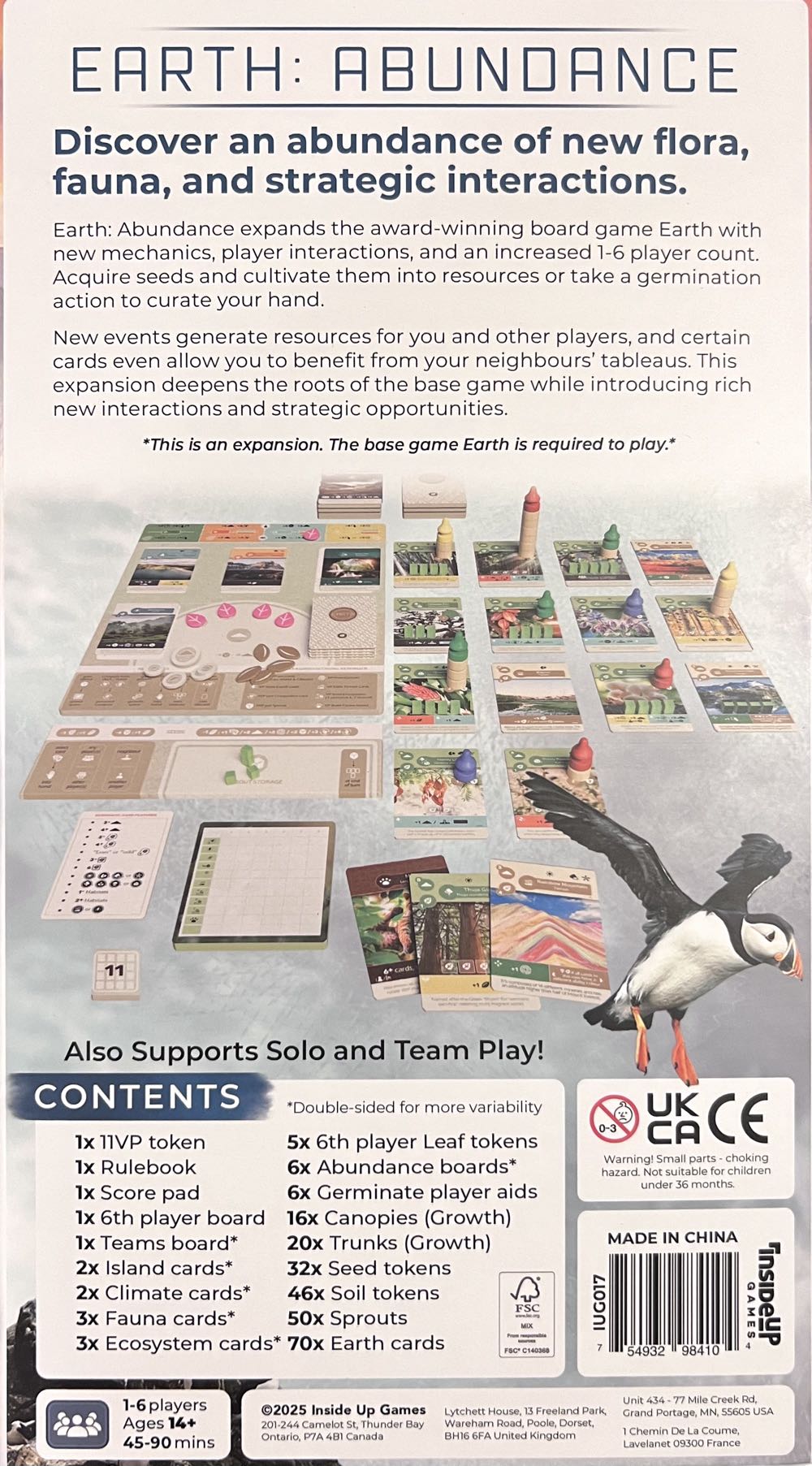 Earth: Abundance  (1 2 3 4 5 6) board game collectible [Barcode 754932984104] - Main Image 2