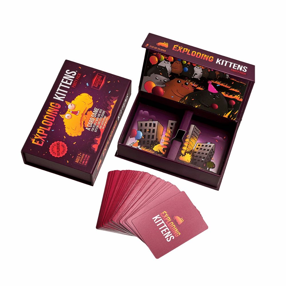 Exploding Kittens - Party Pack  (2-10) board game collectible [Barcode 810083040738] - Main Image 2