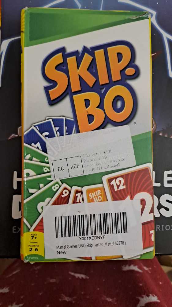 Skip Bo Card Game New  (2-6) board game collectible [Barcode 782060205044] - Main Image 2