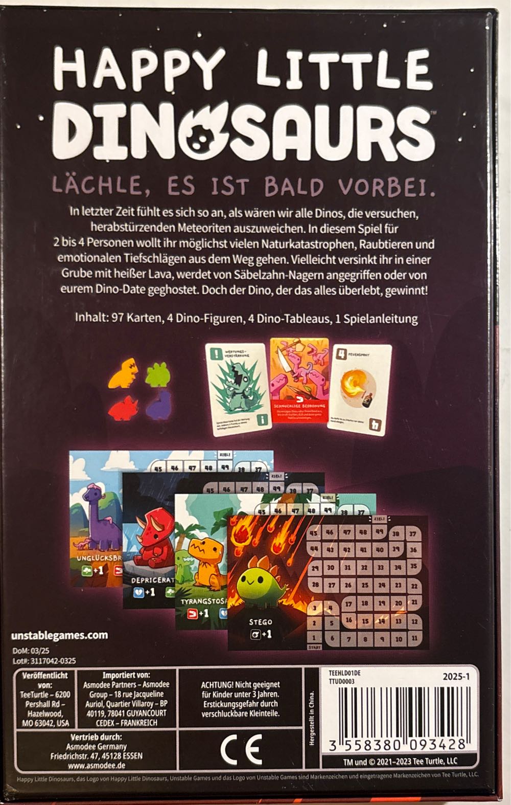 Unstable Games Happy Little Dinosaurs Unstable Kaufen Ttud0003 € Ramy  (2-4) board game collectible [Barcode 3558380093428] - Main Image 2