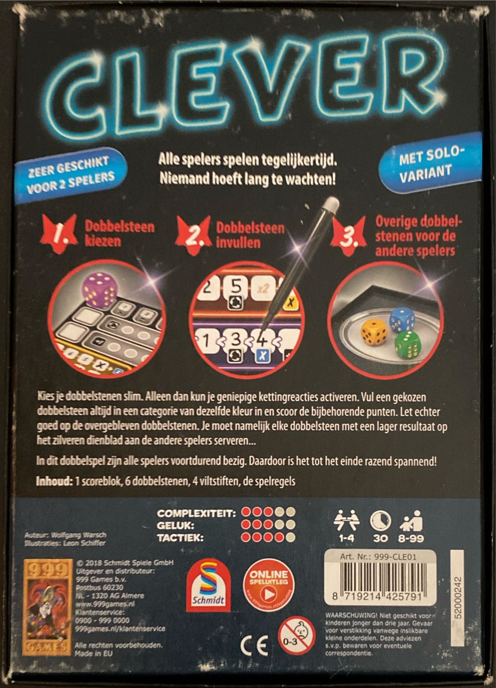 Clever  (1-4) board game collectible [Barcode 8719214425791] - Main Image 2