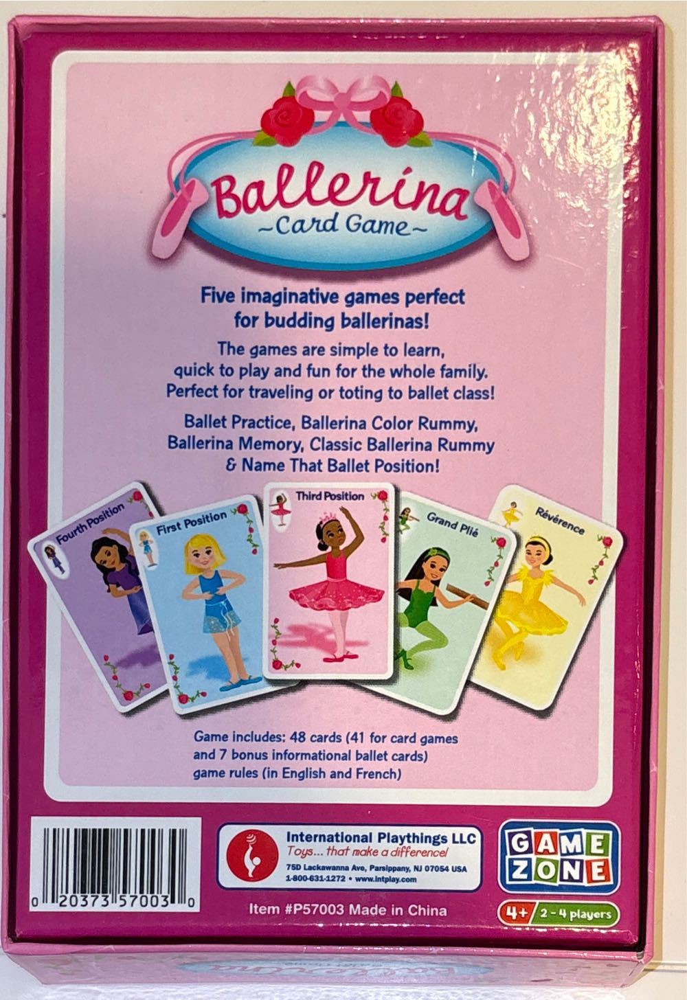 Ballerina Card Game  (2-4) board game collectible [Barcode 020373570030] - Main Image 2