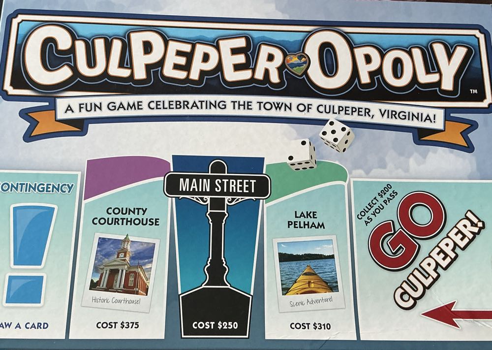 Culpeper-Opoly  (2 - 6 Players) board game collectible [Barcode 730799005220] - Main Image 1