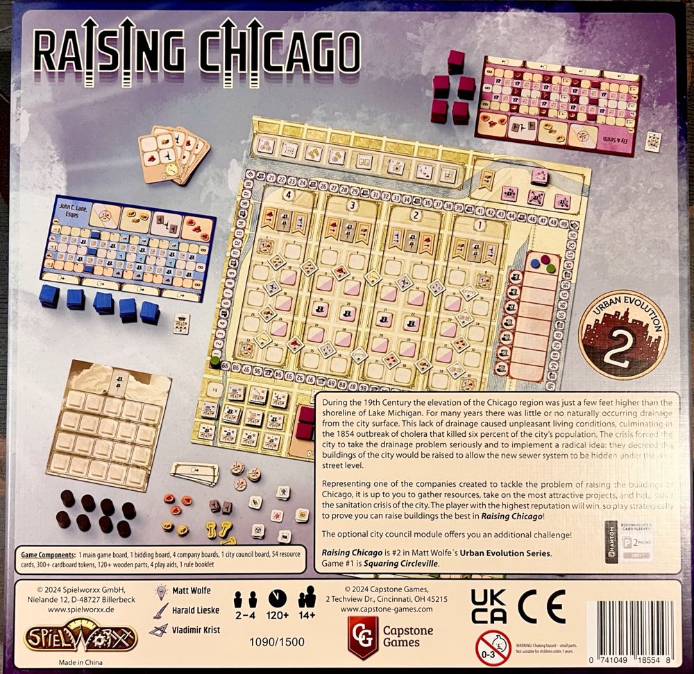 Raising Chicago  (2-4) board game collectible [Barcode 741049185548] - Main Image 2
