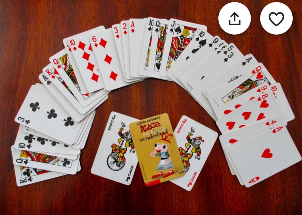 Alice in Wonderland Playing Cards  board game collectible - Main Image 3