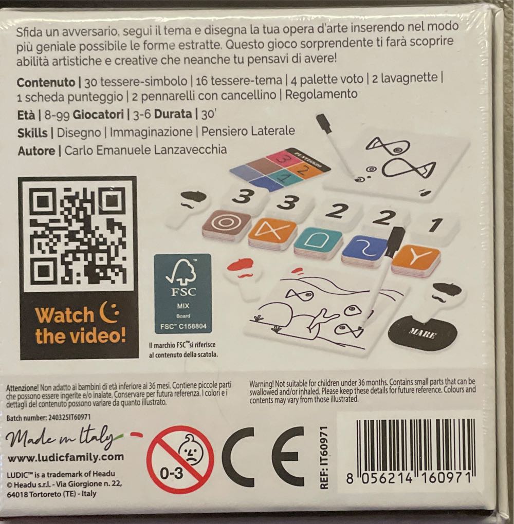 Ludic - ArtisticaMente - Il gioco dei disegni geniali  (3-6) board game collectible - Main Image 2