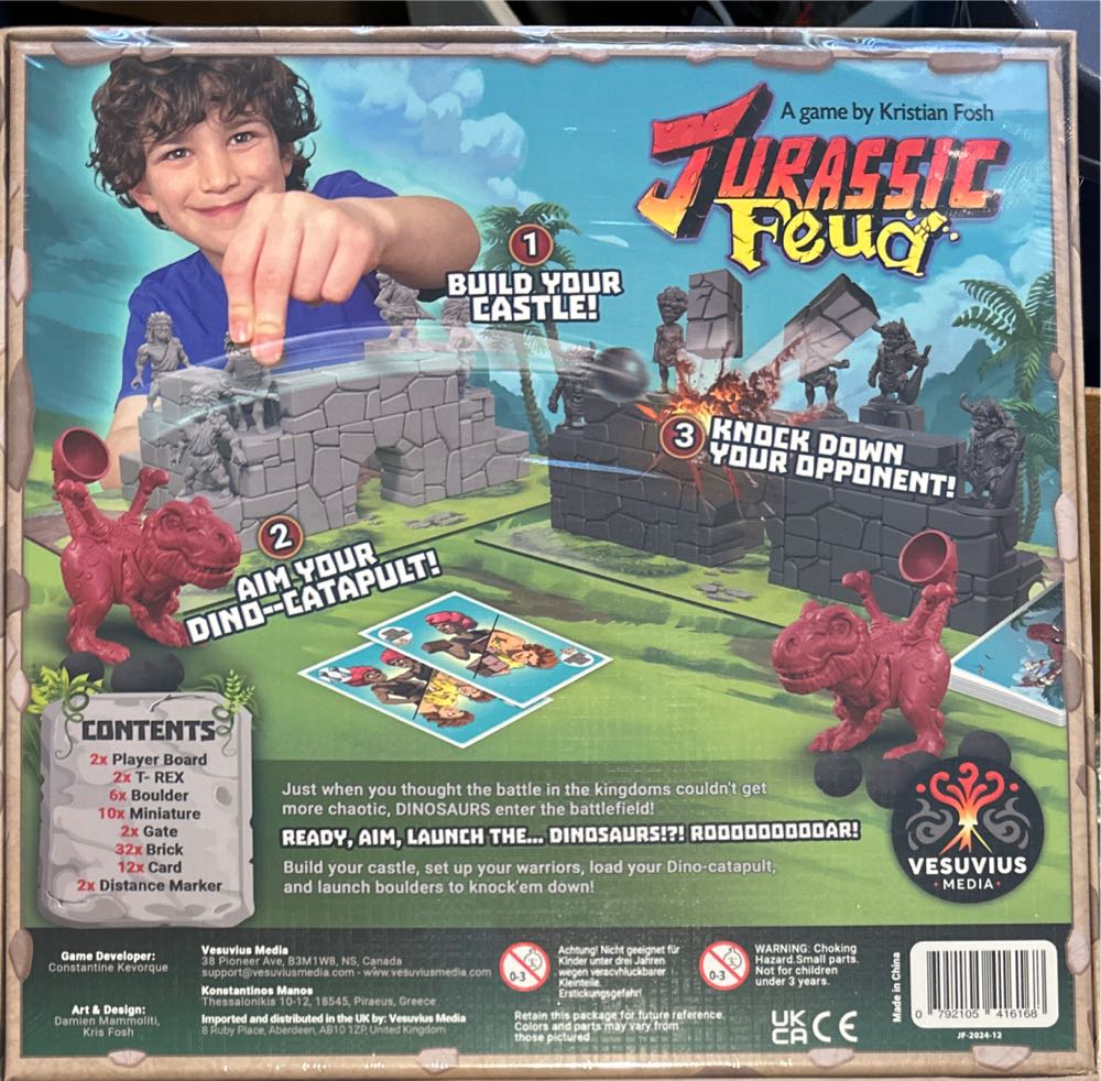 Jurassic Feud 🎲  (2-4) board game collectible [Barcode 792105416168] - Main Image 2