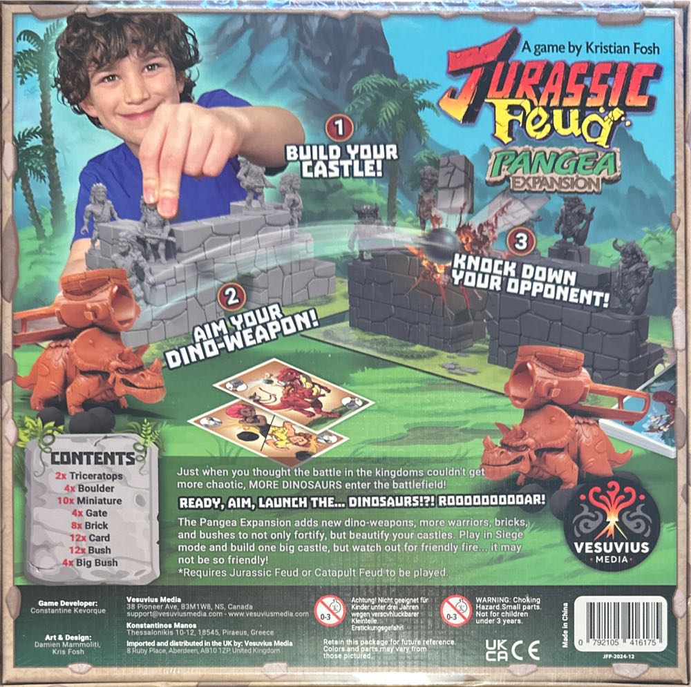 Jurassic Feud: Pangea Expansion  board game collectible [Barcode 792105416175] - Main Image 2