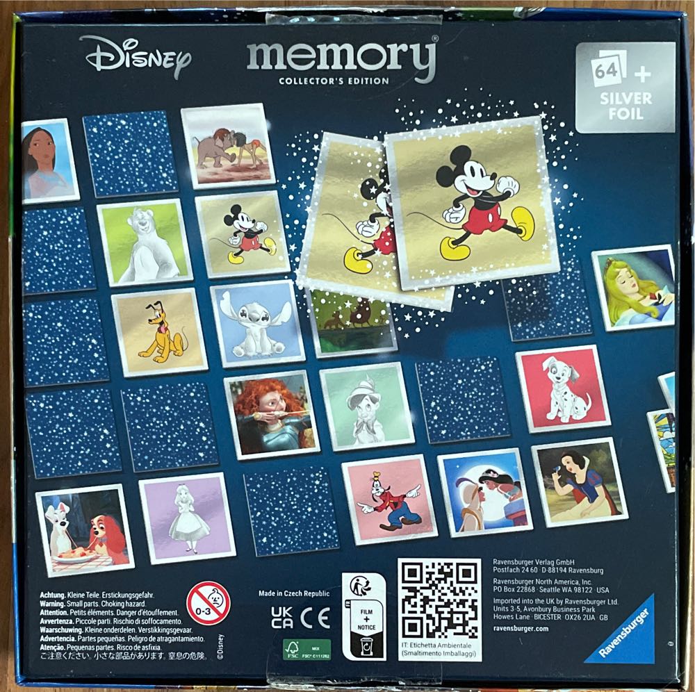 Memory - Disney Collectors Edition  board game collectible [Barcode 4005556273782] - Main Image 2