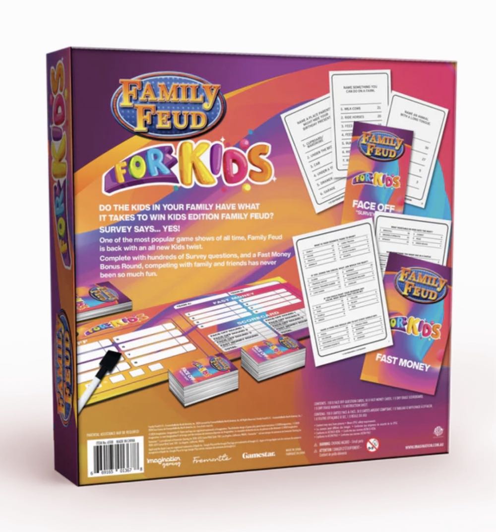 Family Feud: For Kids (*2/3+ players | 8+ | *5–? min.)  (3+) board game collectible - Main Image 2