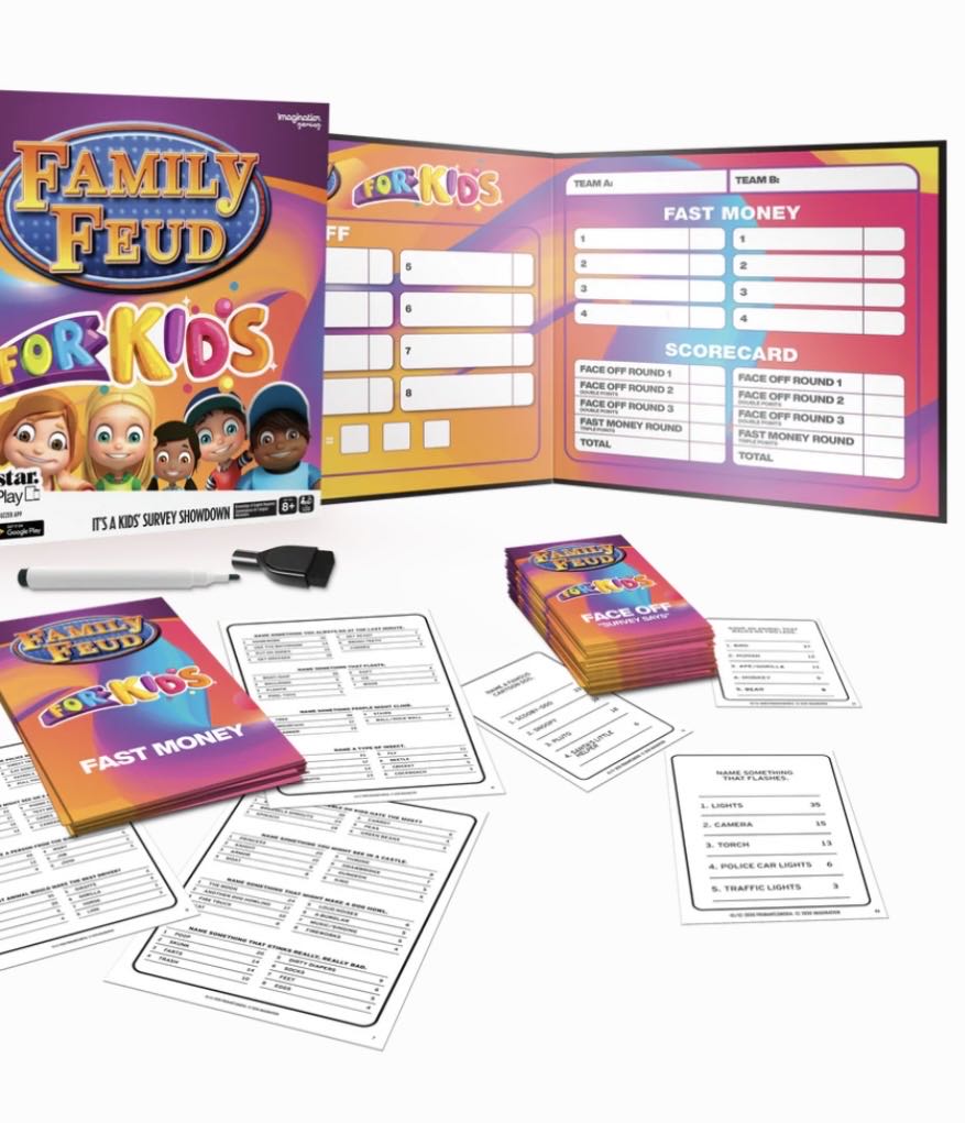 Family Feud: For Kids (*2/3+ players | 8+ | *5–? min.)  (3+) board game collectible - Main Image 4