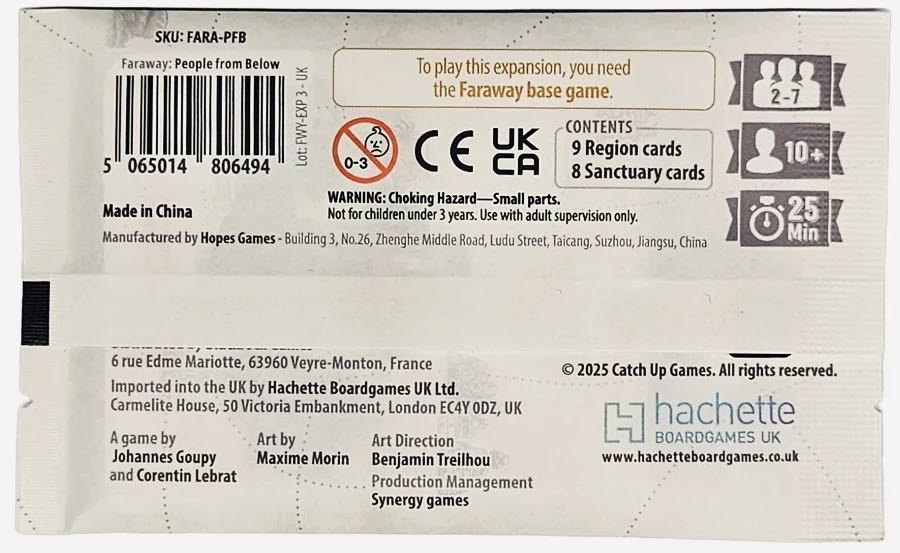 Faraway: People From Below  (2 3 4 5 6 7) board game collectible [Barcode 850059057179] - Main Image 2