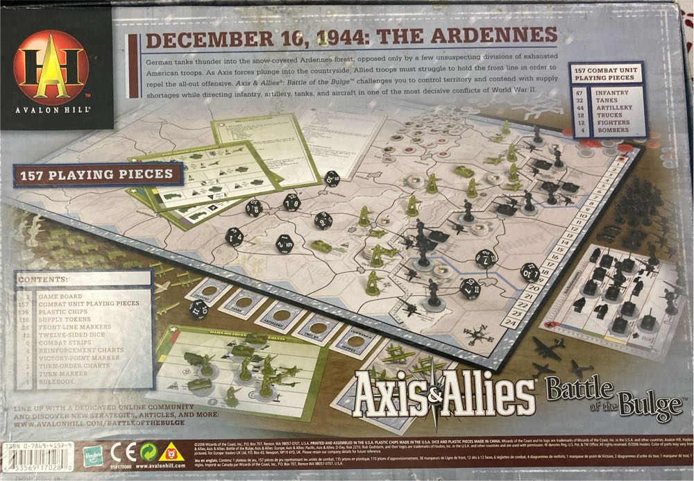 Axis & Allies Battle Of The Bulge  (2) board game collectible [Barcode 653569170280] - Main Image 2