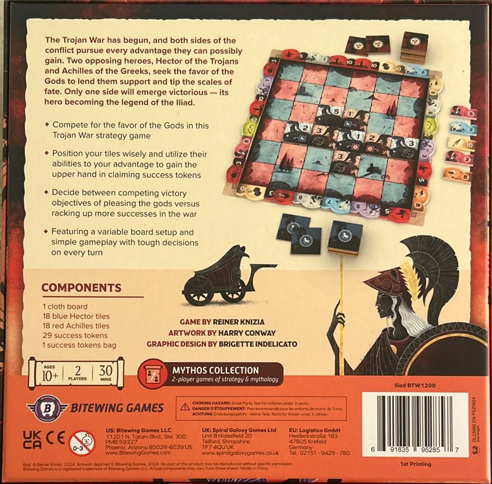 Iliad  (2) board game collectible [Barcode 691835952857] - Main Image 2