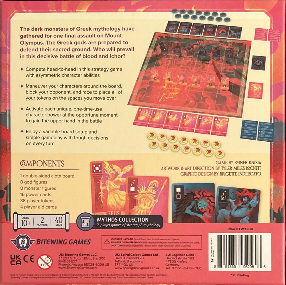 Ichor  (2) board game collectible [Barcode 691835952956] - Main Image 2