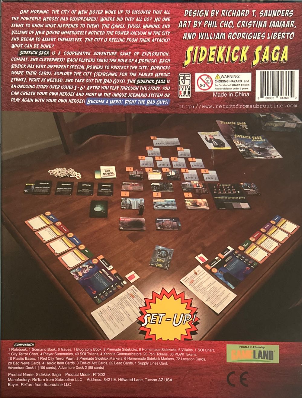 Sidekick Saga: Kickstarter Edition  (1-4) board game collectible [Barcode 860002043609] - Main Image 2