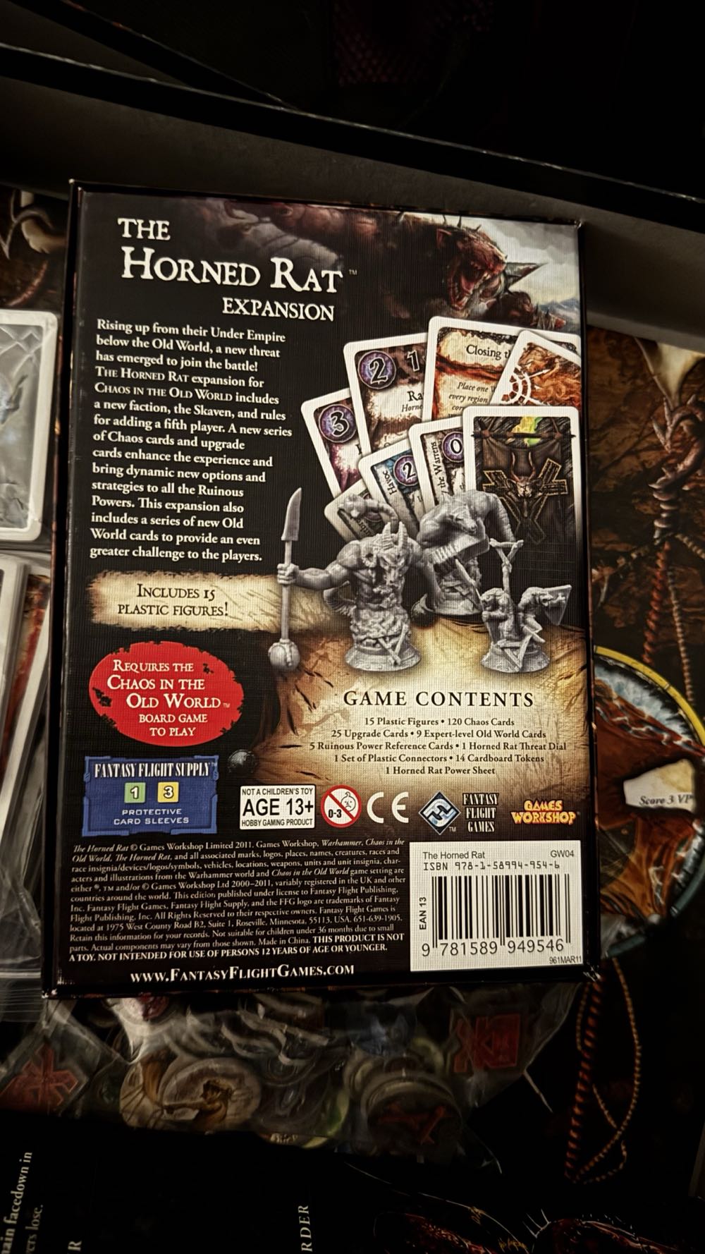 Chaos in the Old World: The Horned Rat Expansion  board game collectible [Barcode 9781589949546] - Main Image 2