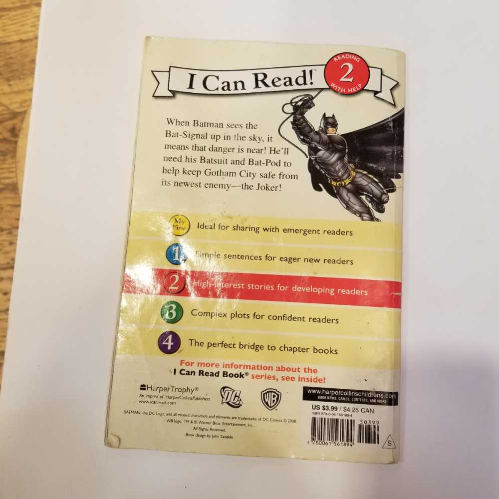 Batman The; I Batman The Dark Knight: I Batman I Can Read Level 2 Quality Read: Hapka Catherine 2 By Paperback Hapka 0061561894 I 2 Book Good  board game collectible [Barcode 9780061561894] - Main Image 2