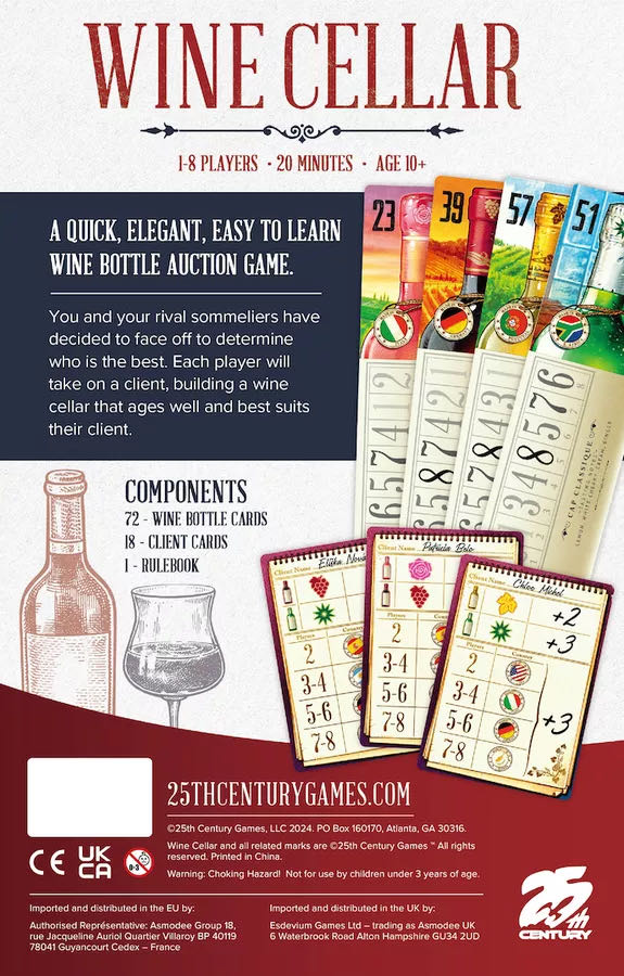 Wine Cellar  (8) board game collectible [Barcode 850037822379] - Main Image 2