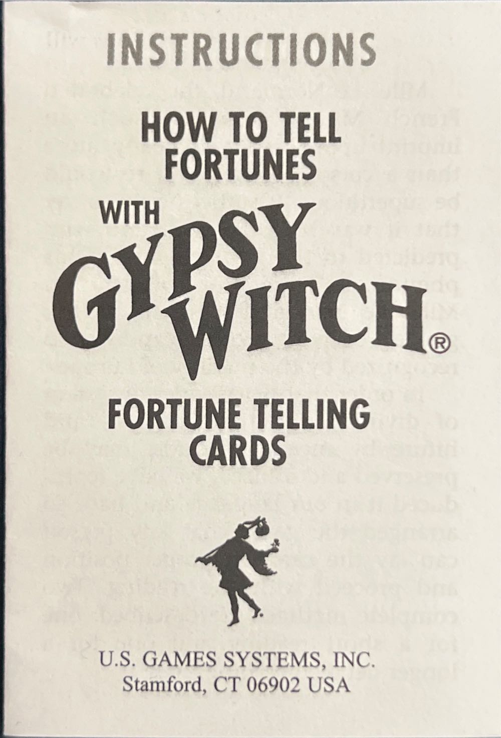 Gypsy Witch® Fortune Telling Cards  (1+) board game collectible [Barcode 9780880790413] - Main Image 4