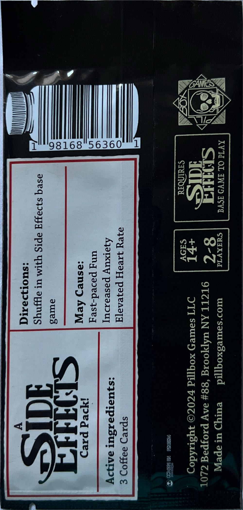 Side Effects: Caffeine Boost  (2 - 8) board game collectible [Barcode 198168563601] - Main Image 2