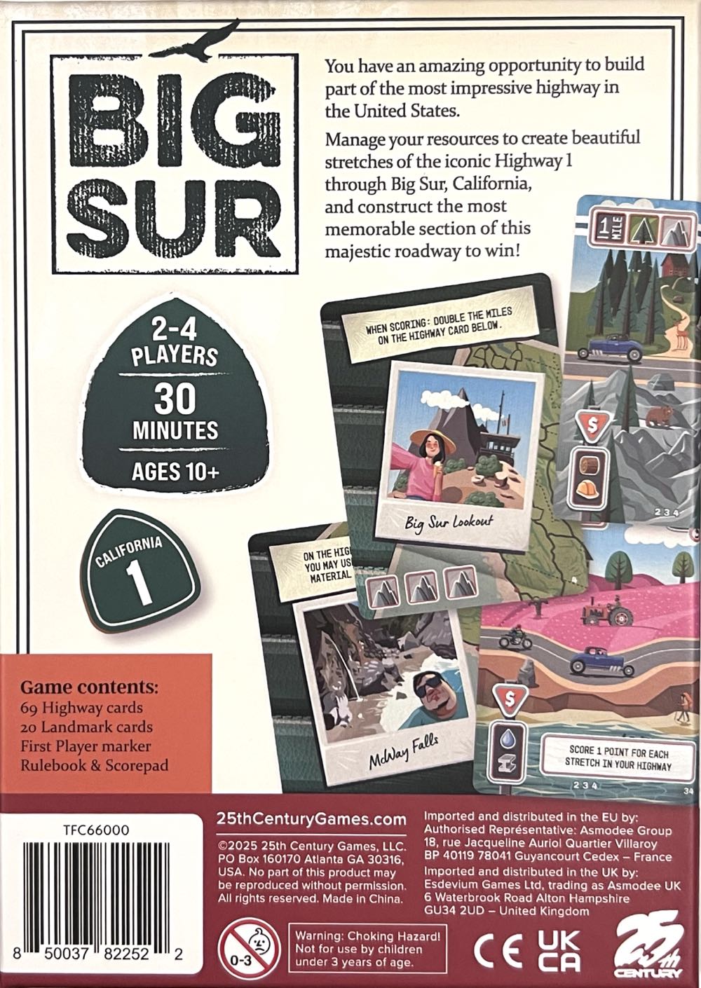 Big Sur  (2 3 4) board game collectible [Barcode 850037822522] - Main Image 2