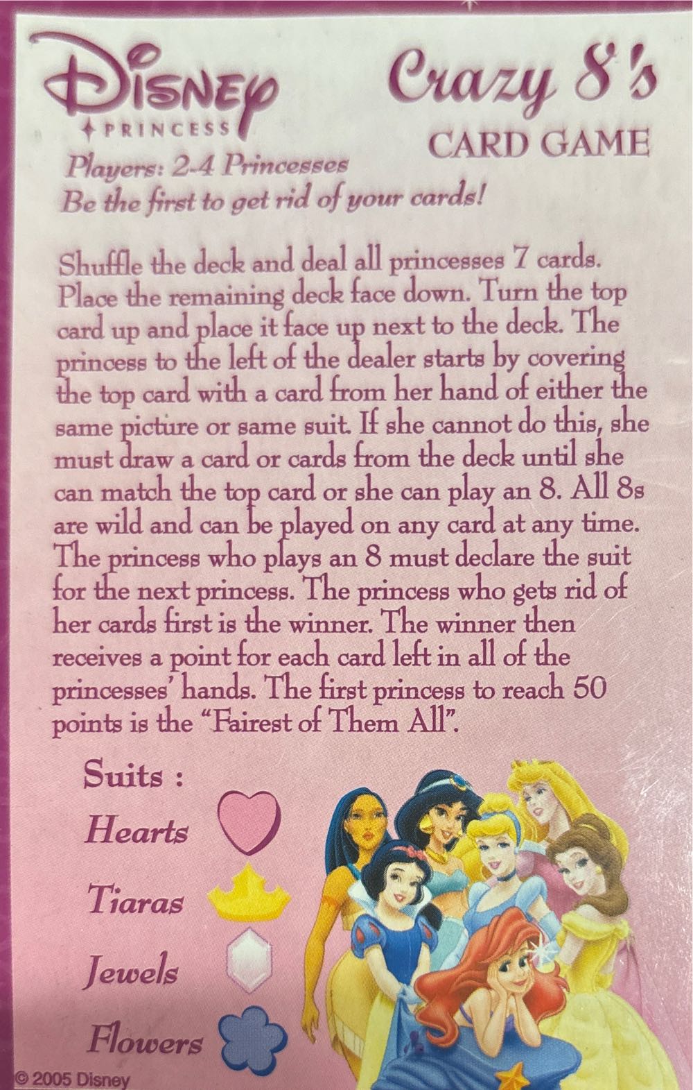 Disney Princess: Crazy 8’s  board game collectible - Main Image 2