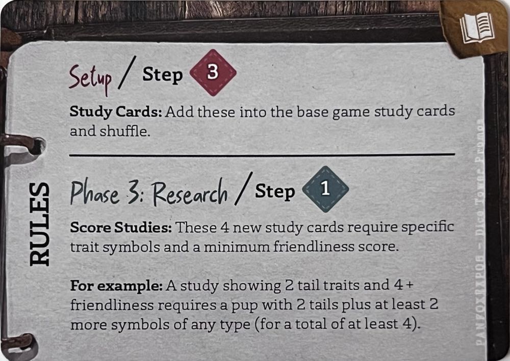 The Fox Experiment: Dice Tower Study Promo Cards  board game collectible [Barcode 850059057049] - Main Image 2