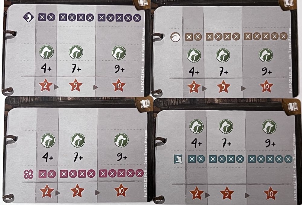 The Fox Experiment: Dice Tower Study Promo Cards  board game collectible [Barcode 850059057049] - Main Image 3